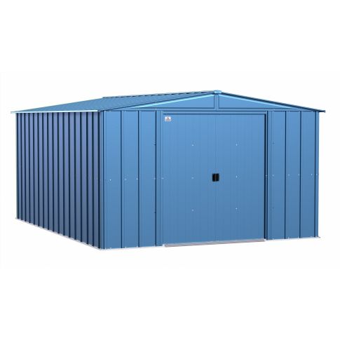 Arrow Classic Steel Storage Shed, 10x14, Gris bleu