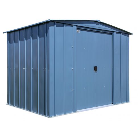 Arrow Classic Steel Storage Shed, 8x6, Gris bleu