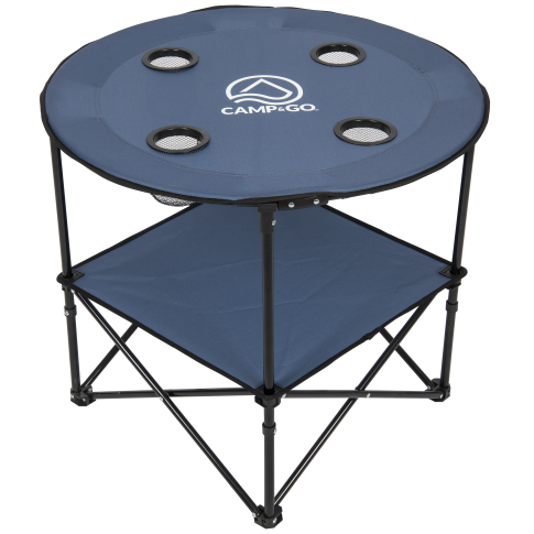 Table portable ronde en tissu de 28 po de diamètre