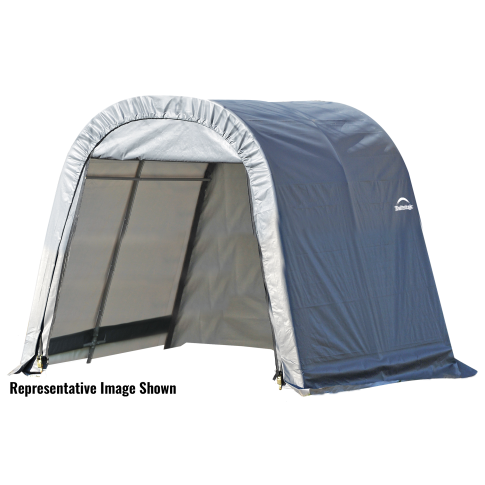 ShelterCoat 10 x 8 ft. Wind and Snow Rated Garage Round Gray STD