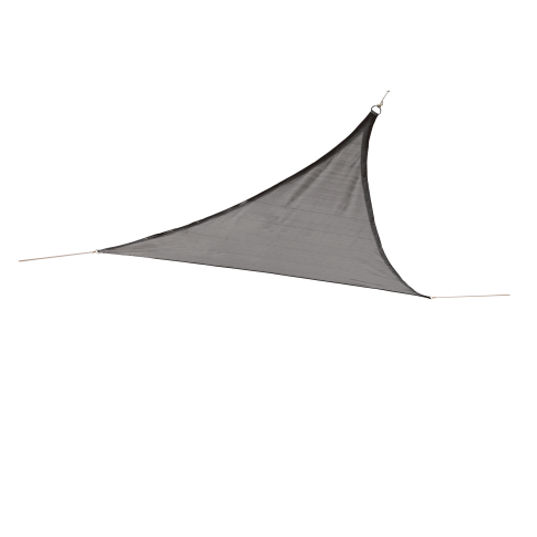 Voile d’ombrage triangulaire gris de 12 pi