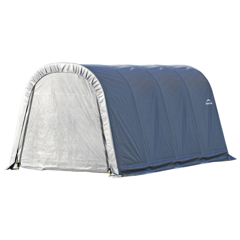 ShelterCoat 10 x 16 ft. Wind and Snow Rated Garage Round Gray STD
