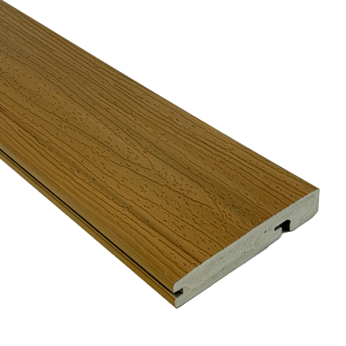 IPATIO PRIME 12ft Teak Foamed PVC Stair Nosing Board