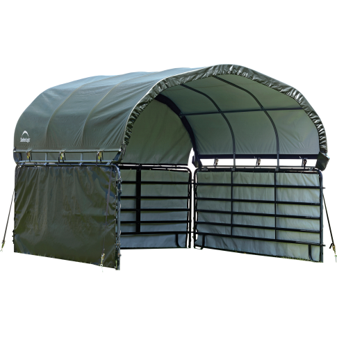 Ensemble pour enclos Corral Shelter 12x12 pi vert