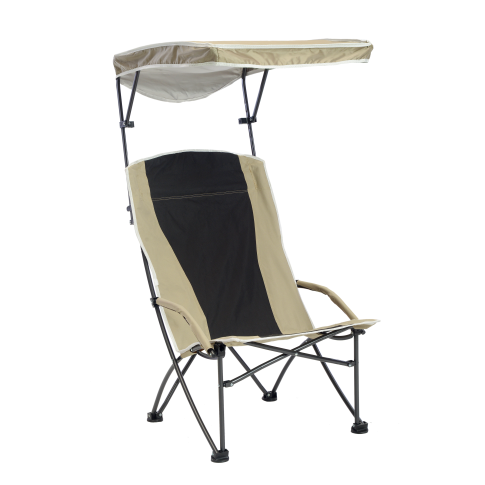 Pro Comfort High Back Shade Folding Chair - Tan/Black