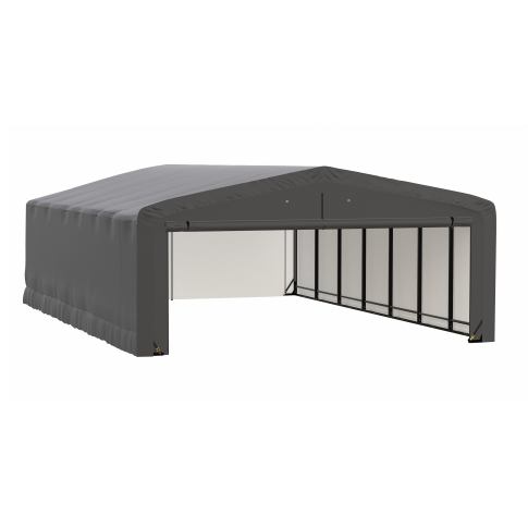 ShelterTube Wind and Snow-Load Rated Garage, 20x32x10 Gray