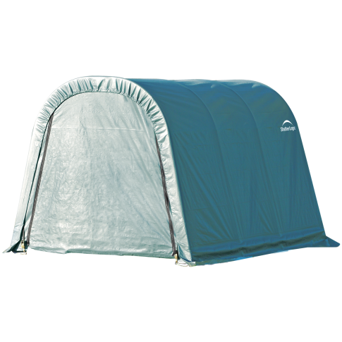 ShelterCoat 8 x 12 ft. Wind and Snow Rated Garage Round Green STD