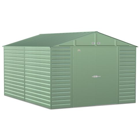 Arrow Select Steel Storage Shed, 10x14, Vert sauge