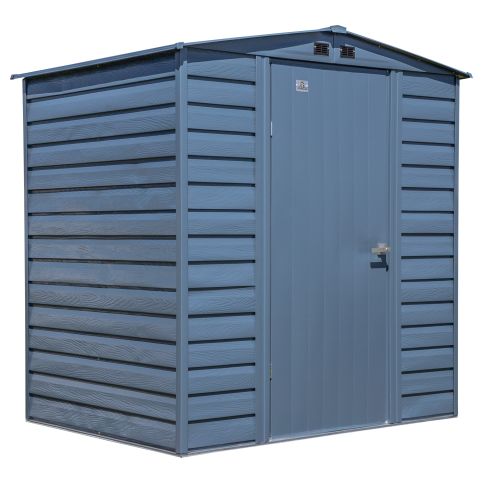 Arrow Select Steel Storage Shed, 6x5, Blue Grey