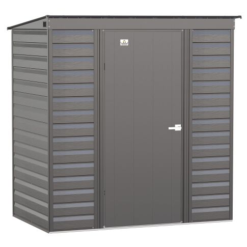 Arrow Select Steel Storage Shed, 6x4, Gris anthracite