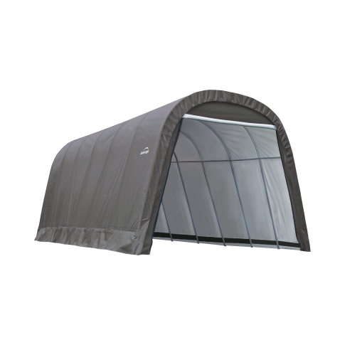 ShelterCoat 13 x 24 ft. Wind and Snow Rated Garage Round Gray STD