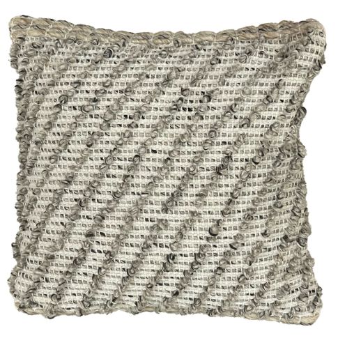 Coussin texturé Terra  18"x18" - Taupe - Corriveau