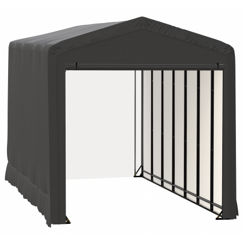 ShelterTube Wind and Snow-Load Rated Garage, 14x32x16 Gray