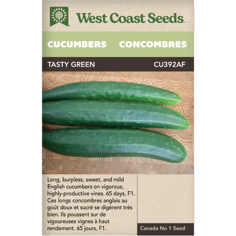 Tasty Green Tranchage Concombres Légumes Graines - West Coast Seeds