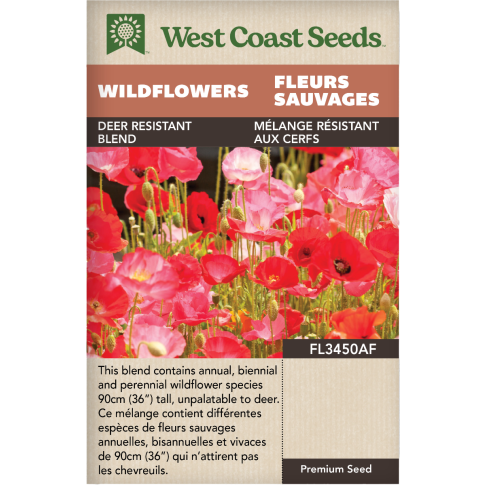 Deer Resistant Mix Blend Wildflowers Flowers Seeds - West Coast Seeds
