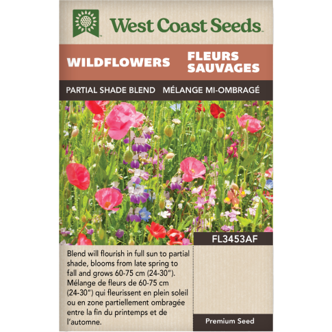 Partial Shade Mix Blend Wildflowers Flowers Seeds - West Coast Seeds