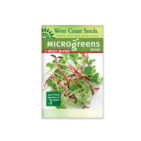 Three Week Blend Seeds Blend Vegetable Seeds - West Coast Seeds - MG108A