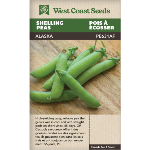 Alaska Shelling Peas Vegetables Seeds - West Coast Seeds