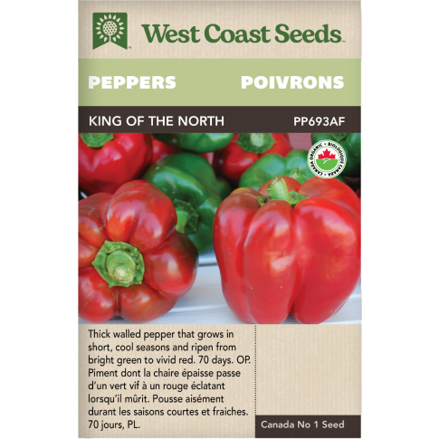 King of the North Douce Poivrons Légumes Graines Biologiques - West Coast Seeds