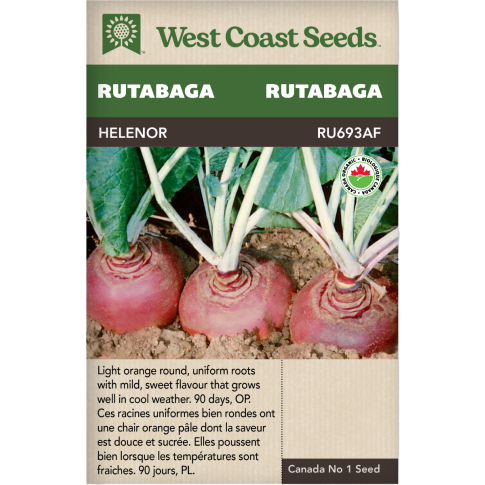 Helenor (Coated) Certified Organic Rutabagas Vegetables Seeds - West Coast Seeds