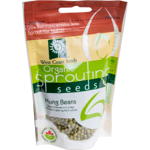 Mung Beans Certified Organic Sprouting Mung Beans Vegetable Seeds - West Coast Seeds - SS102A