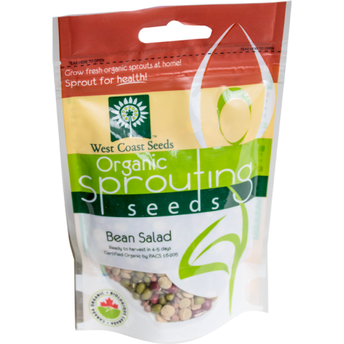 Bean Salad Mix Certified Organic Sprouting Bean Salad Vegetable Seeds - West Coast Seeds - SS253A