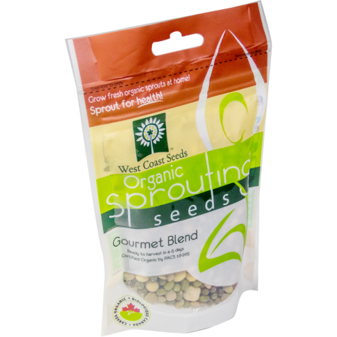 Gourmet Mix Certified Organic Sprouting Gourmet Mix Vegetable Seeds - West Coast Seeds - SS255A