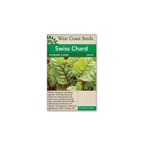 Rhubarb Chard Swiss Chard Vegetable Seeds - West Coast Seeds - SW752A