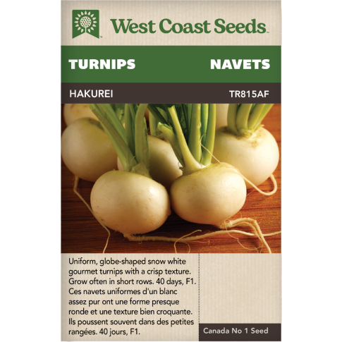 Hakurei F1 Turnips Vegetables Seeds - West Coast Seeds