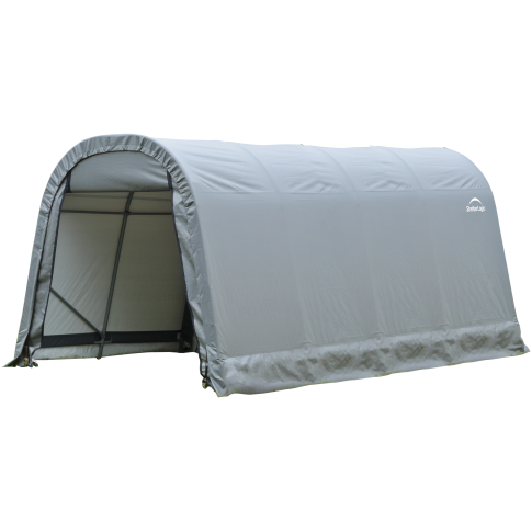 ShelterCoat 8 x 16 ft. Wind and Snow Rated Garage Round Gray STD