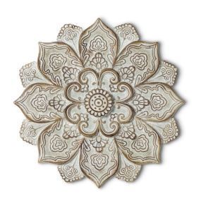 Large Mandala Flower Plaque