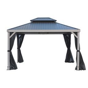 Gazebo Penguin Yosemite 10x12 double steel roof gazebo aluminum posts