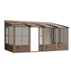 Gazebo Penguin Florence Add-A-Room with Metal Roof 8 Ft. x 16 Ft. in Sand
