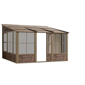 Gazebo Penguin Florence Add-A-Room with Metal Roof 10 Ft. x 12 Ft. in Sand