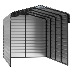 Arrow Steel Carport With 3 Wall Kits, 10X20X09