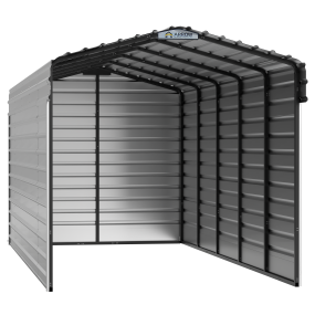 Arrow Steel Carport With 3 Wall Kits, 10X24X09