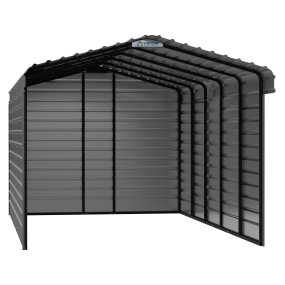 Arrow Steel Carport With 3 Wall Kits, 12X24X09