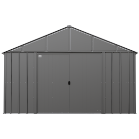 Arrow Classic Metal Shed, 12 x 12, Charcoal