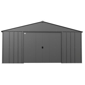 Arrow Classic Metal Shed, 14 x 14, Charcoal