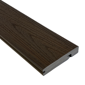 IPATIO PRIME 12ft Chocolate Foamed PVC Stair Nosing Board