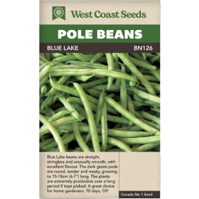 Blue Lake Pole Beans Vegetables Seeds - West Coast Seeds