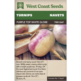 Purple Top White Globe Turnips Vegetables Seeds - West Coast Seeds