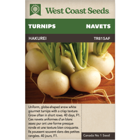 Hakurei F1 Turnips Vegetables Seeds - West Coast Seeds