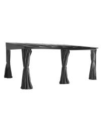 Sojag Pompano 12 ft. x 16 ft. Wall Gazebo, Charcoal Grey