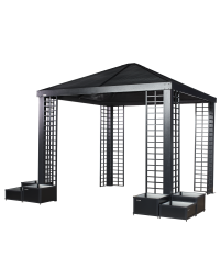 Sojag Havana 10 x 10 ft. Aluminum Frame Gazebo With Planters