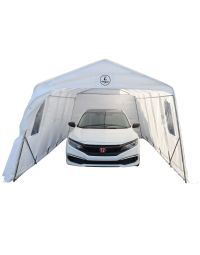 Gazebo Penguin Car Shelter 11 ft. X 20 ft. White