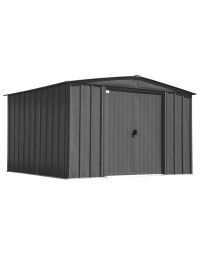 Remise de rangement en acier Arrow Classic, 10x12, gris anthracite