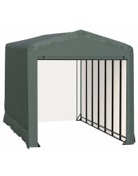 ShelterTube Wind and Snow-Load Rated Garage, 14x32x16 Green — alternate product view