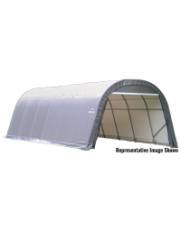 ShelterCoat 12 x 24英尺 防风防雪额定车库 圆顶 灰色 STD
