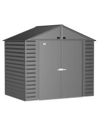 Arrow Select Steel Storage Shed, 8x6, Gris anthracite